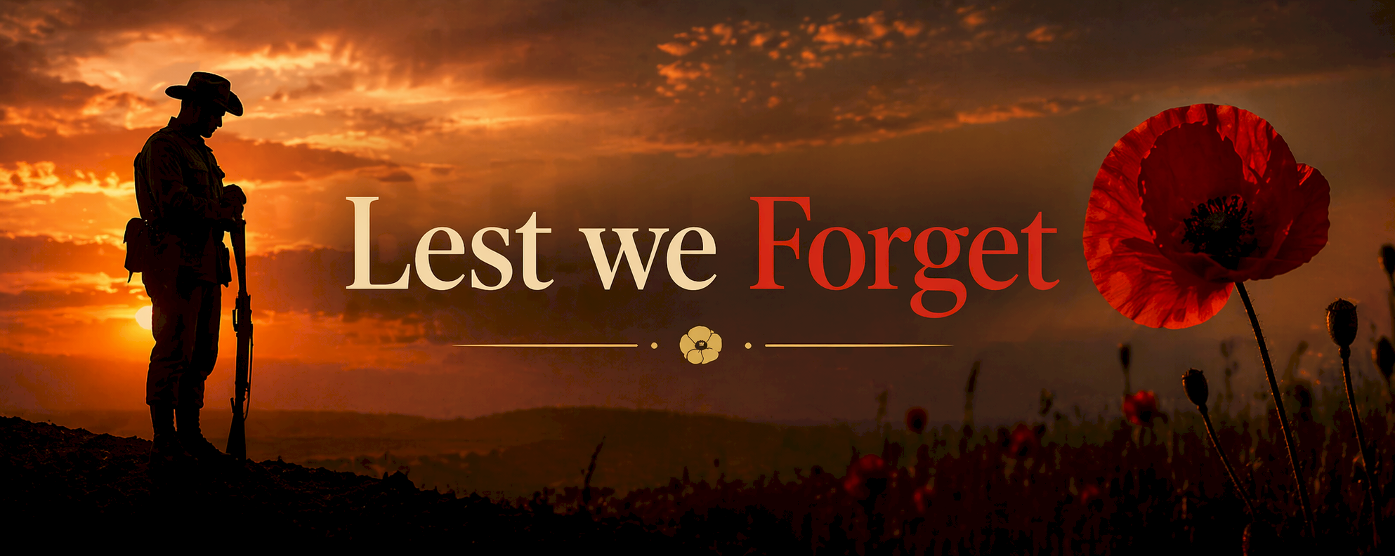 Anzac Day Banner - Home Page