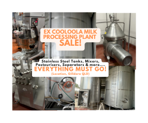 Ex Cooloola Milk Processing Plant Sale!