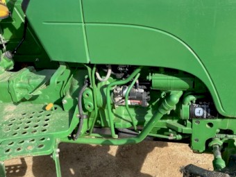 2010 John Deere 5075E FWA Tractor and slasher