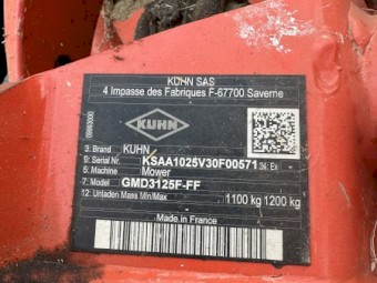 Kuhn GMD 3125 F - Front disc mower