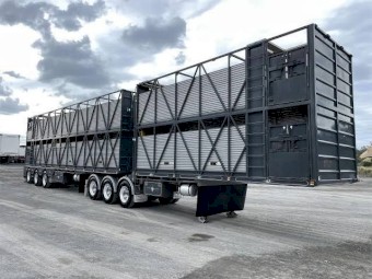 WANTED B Double Cattle Trailers