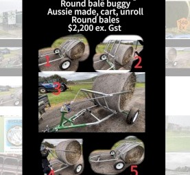 Round bale trailer new Elsworth
