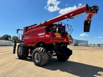 2020 Case IH 8250 Combine with 2022 Macdon D145 Draper Front (45ft)