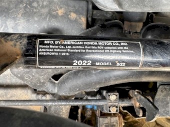 Honda SXS 520 - May 2022 build side by side