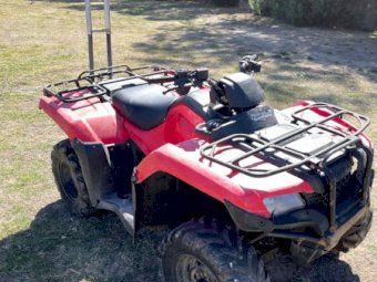 (A136) - 2016 Honda Fourtrax TRX420 ATV Red Motor Bike