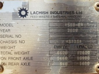 (A141) - 2008 RMH 580R Feed Mixer