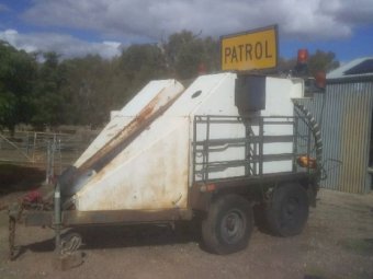 Paveline Patch Mobile  Tow behind road patching unit. 