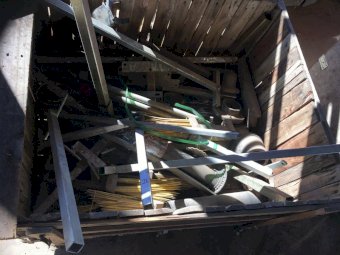 (A151) - Crate of Mixed Parts and Brackets