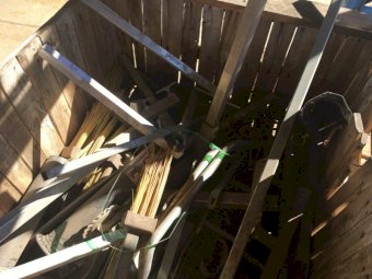 (A151) - Crate of Mixed Parts and Brackets