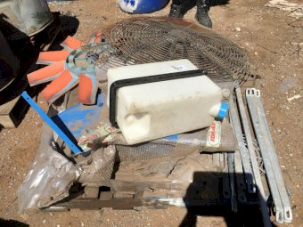 (A151) - Assorted Items - Water Tank, Fan, Chute