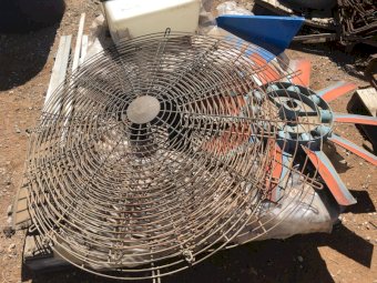 (A151) - Assorted Items - Water Tank, Fan, Chute