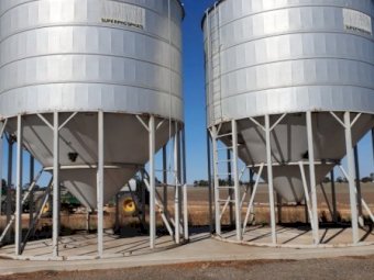 55t Nelson Fertilizer Silos x 2