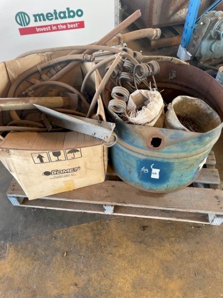 (A151) - Assorted Items - Tynes, Springs, Boots, Jockey Wheel and Electrical Cable