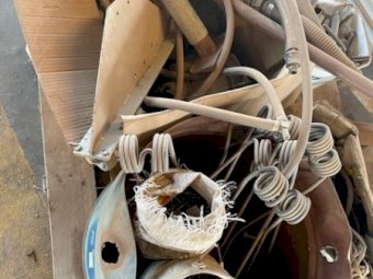 (A151) - Assorted Items - Tynes, Springs, Boots, Jockey Wheel and Electrical Cable