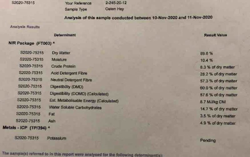 120t Oaten Hay 8x4x3 Bales