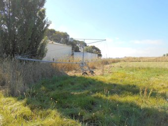 Irriland Irrigation Boom XILON on 2 Wheel Trolley.