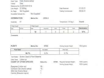 Saia Oats in 1mt Bulka Bags