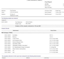 Clearance beardless barley hay
