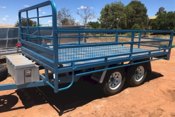16 x 7 Flat Top Tandem Trailer with Sides - See Crate options