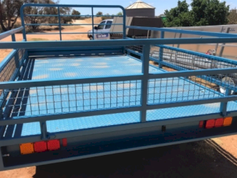 16 x 7 Flat Top Tandem Trailer with Sides - See Crate options