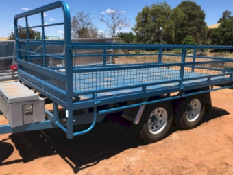 16 x 7 Flat Top Tandem Trailer with Sides - See Crate options