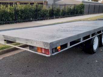 Tandem 20ft x 8ft Tray Trailer