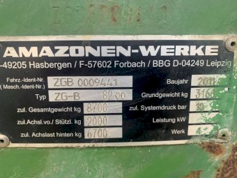 2011 Amazone ZG-B 8200 Spreader