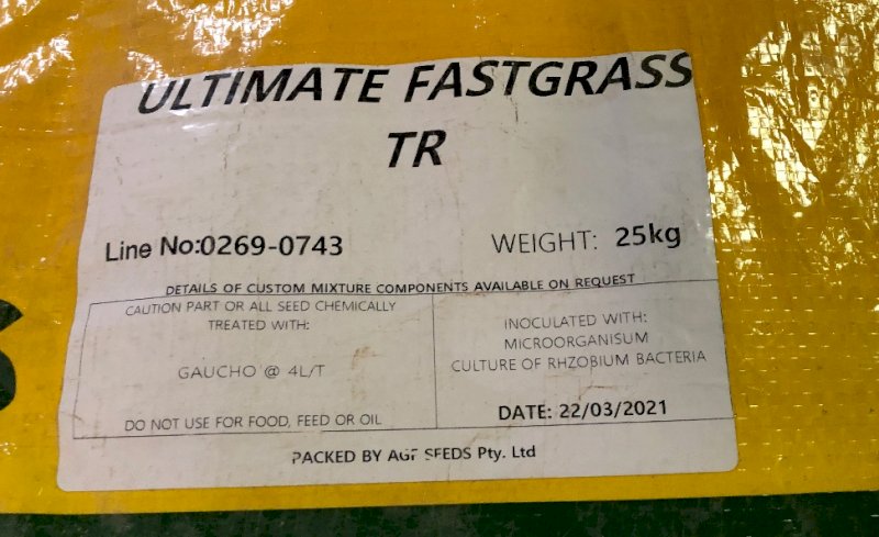 20mt Ryegrass Clover Hay 8x4x3 Bales