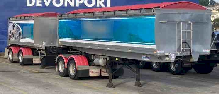 2010 B Double Stag Set 19m Graham Lusty Redi Tip Trailers