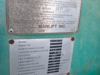 Manlift Cherry Picker 24m