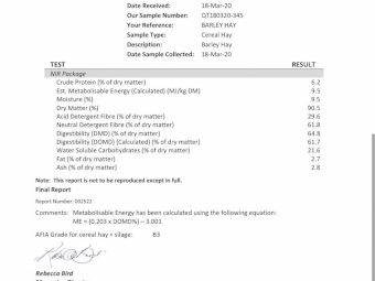 250t Barley Hay & 250t Wheaten Hay 2019 season