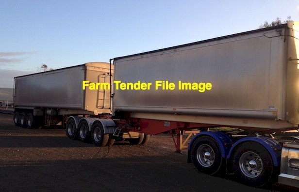 WANTED B Double Slider set or pair of 32/34 x 6.6 ft Road Train Lead Tippers