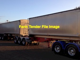 WANTED B Double Slider set or pair of 32/34 x 6.6 ft Road Train Lead Tippers