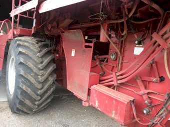 2004 Case IH 2388 Exclusive with 2052 30ft Draper Front & Trailer