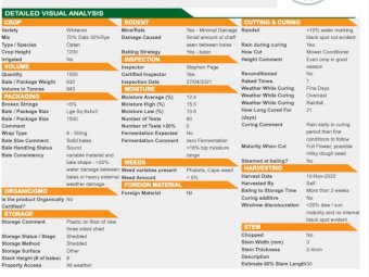 2020 Oaten Hay Rolls. 200 mt available