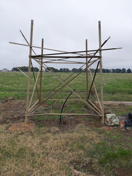 Under Auction - (A156)  20Ft Galvanised Tank Stand 