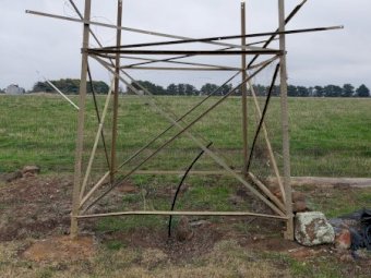 Under Auction - (A156)  20Ft Galvanised Tank Stand 