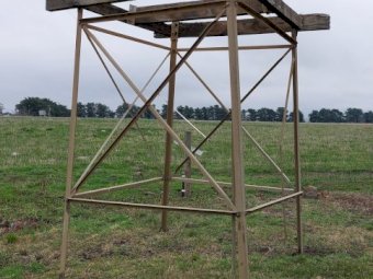 Under Auction - (A156)  20Ft Galvanised Tank Stand 