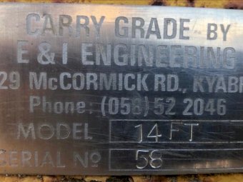 14ft E & I Engineering Grader Bucket