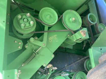 John Deere 9760 Header with 2004 40’ Tine Reel Midwest Crophawk Front
