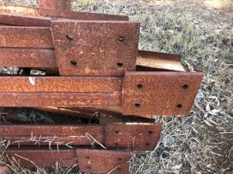 Under Auction - (A157)  6 x All Steel Shed Trusses 