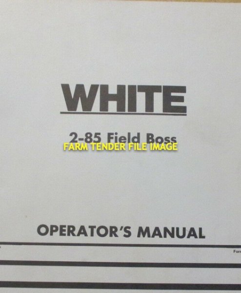 WANTED White Tractor 2-85-FWA