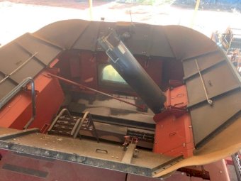 2011 Case IH 8120 Header with 2015 MacDon D65D 45ft Front