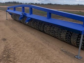 Rubber Tyre Roller 8m wide