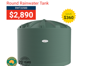 Spring Promo - Rainwater Round Tank 22,500ltr **Save $360.00***