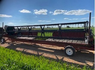 Under Auction - (A188) Case/Honeybee 25ft Windrower 
