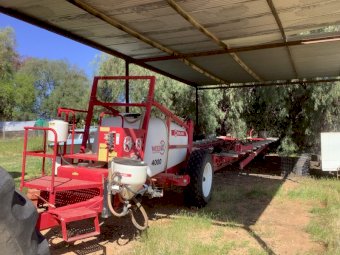 2003 Case IH MX210 Tractor with 2014 Croplands Weed-it 4000L 24m Boom Spray