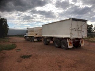 1996 Mack CHR with Dog Trailer