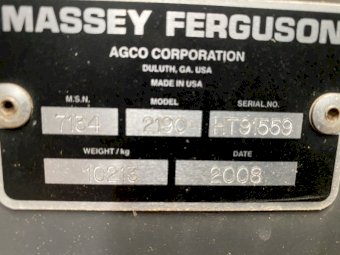 2008 Massey Ferguson 2190 Large Square Baler