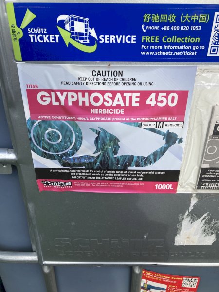 Titan Glyphosate 450 1000L Shuttles